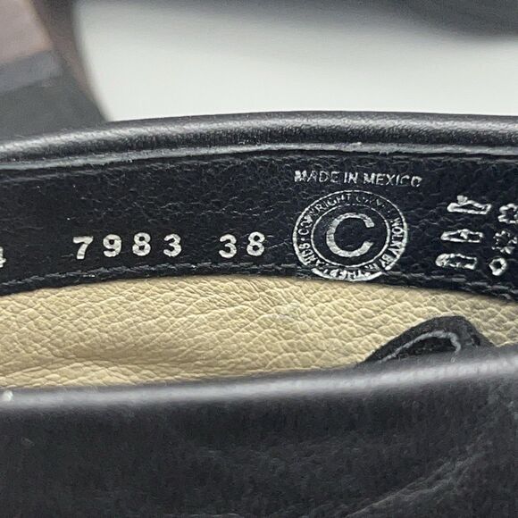 Wolky Boots Womens Size EU 38 Black Shimmer Lace Up Ankle Block Heel Booties - Picture 11 of 13